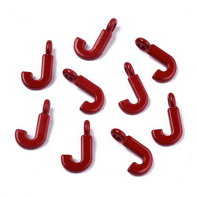 Spray Painted Alloy  2-Loop Link Pendants