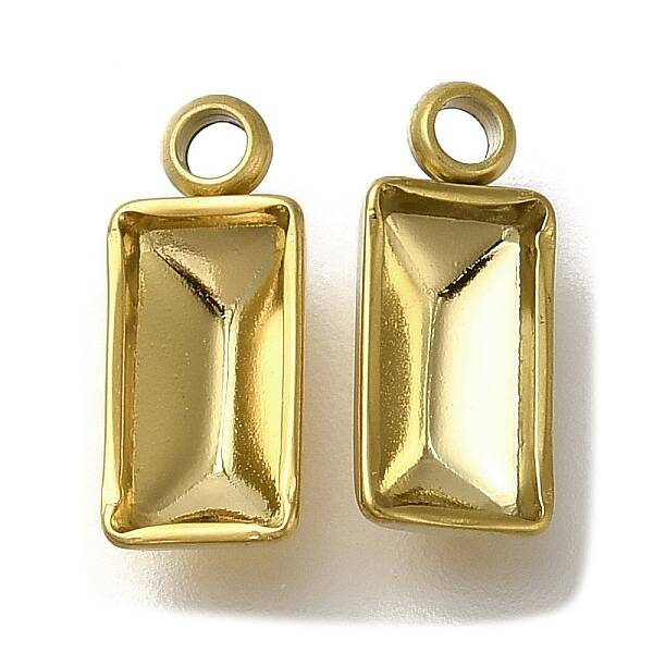 Ion Plating(IP) 304 Stainless Steel Pendant Cabochon Settings