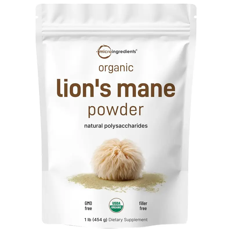 Micro Ingredients Organic Lions Mane Mushroom Supplement Powder