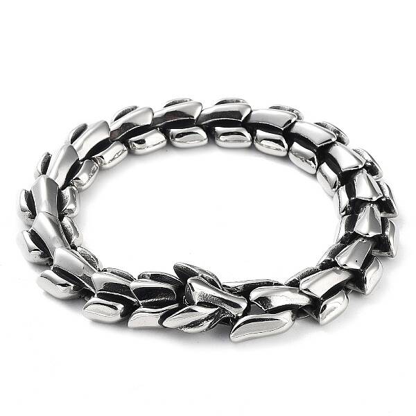 Non-Tarnish 304 Stainless Steel Viking Dragon Link Chain Bracelets for Men