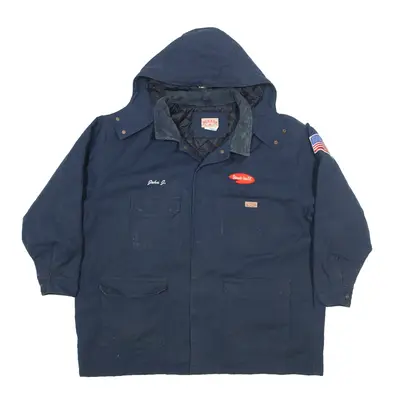 RED KAP Insulated Workwear Chore Jacket Blue 90s Mens 3XL