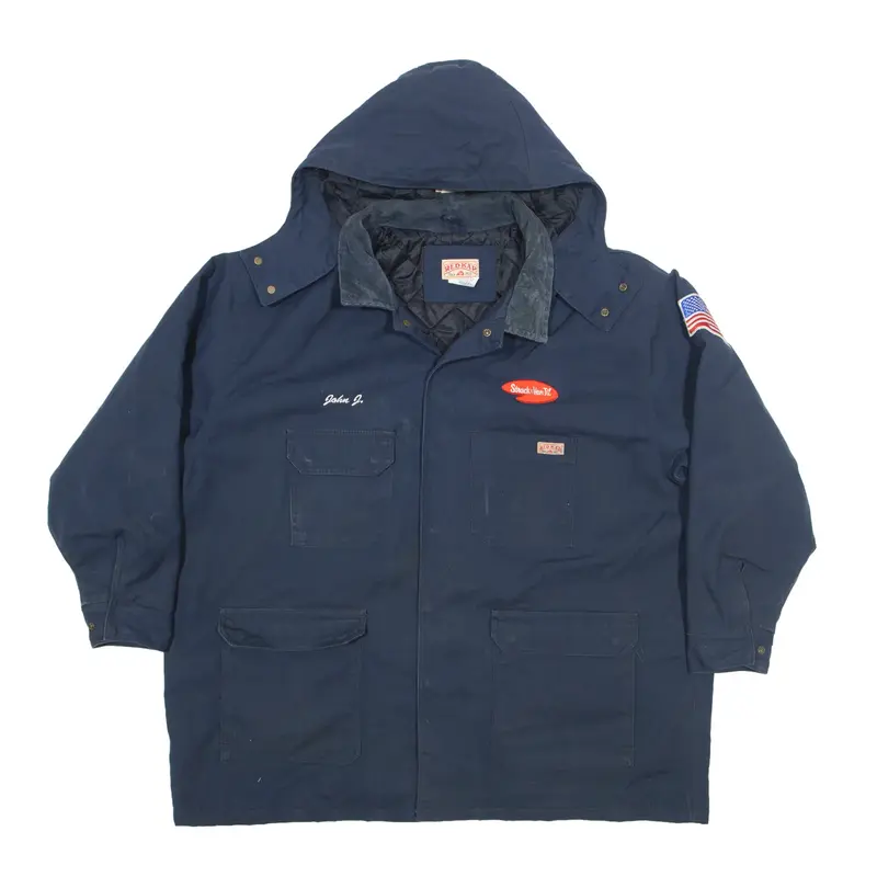 RED KAP Insulated Workwear Chore Jacket Blue 90s Mens 3XL