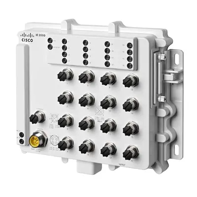 Cisco IE-2000-16T67-B | Industrial Ethernet 2000 Series 16 x Ports 10/100Base-TX Layer 2 Managed Rail-mountable Fast Ethernet...