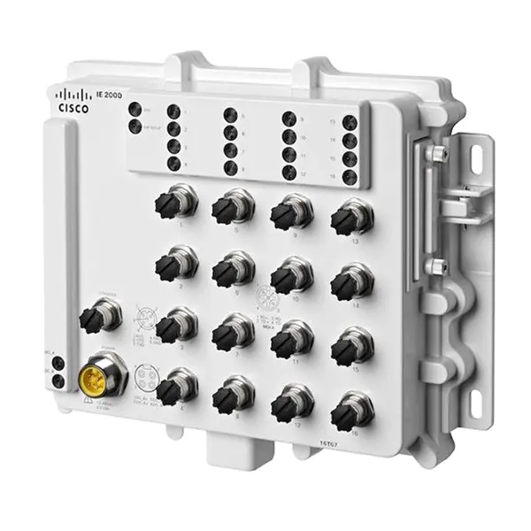 Cisco IE-2000-16T67-B | Industrial Ethernet 2000 Series 16 x Ports 10/100Base-TX Layer 2 Managed Rail-mountable Fast Ethernet...