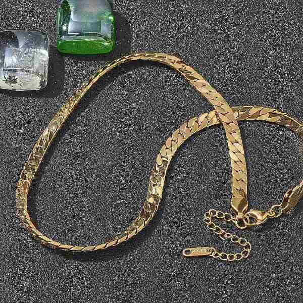 304 Stainless Steel Snake Chain Necklaces for Women