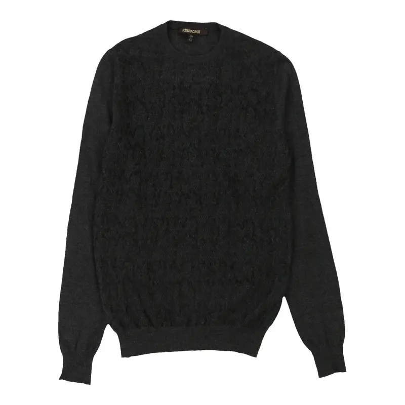 Roberto Cavalli Jumper - XS Grey Wool Blend