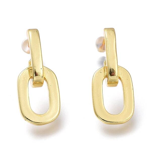 Brass Half Hoop Earrings