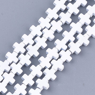 Spray Painted Non-magnetic Synthetic Hematite Beads Strands