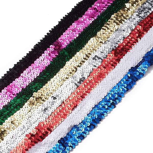 Plastic Paillette Elastic Beads