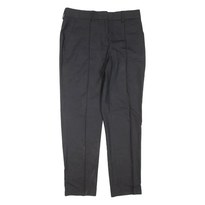 THEORY Mens Trousers Black Regular Tapered Wool W30 L28