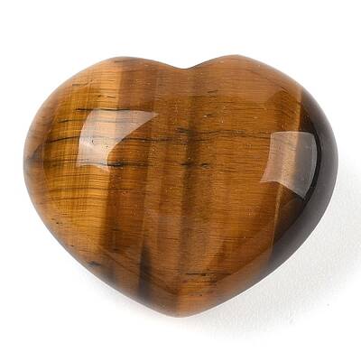 Natural Tiger Eye Love Heart Stone