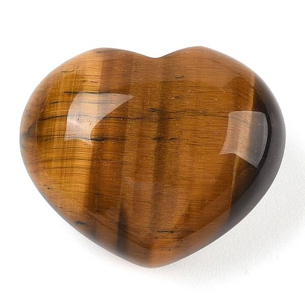 Natural Tiger Eye Love Heart Stone