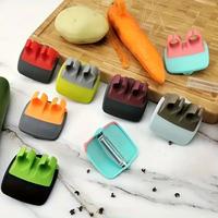 Finger Grip Vegetable Peelers for Kitchen - Silicone Kitchen Mini Potatoes Peeler Fruit and Vegetable Peeler Kitchen Peeler T...