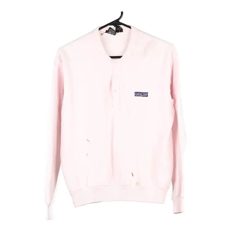Patagonia Sweatshirt - Small Pink Cotton Blend