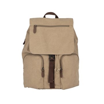 10 Promotional Double Barrel Canvas Backpack - Laptop Sleeve & ...