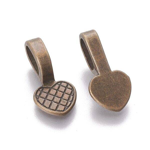 Alloy Glue-on Flat Bails