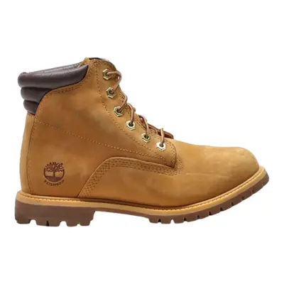 TIMBERLAND Lace-Up Boots Orange Leather Mens UK 6.5