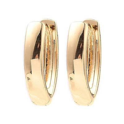 Brass Hoop Earrings