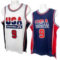 1992 USA #9 basketball shorts jerseys for men basketball jersey Sewing embroidery Retro basketball uniform big size Mesh brea...
