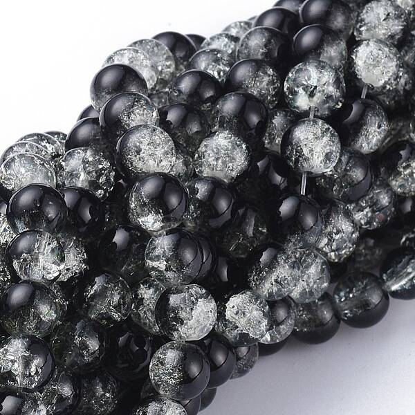 Crackle Glass Beads Strands