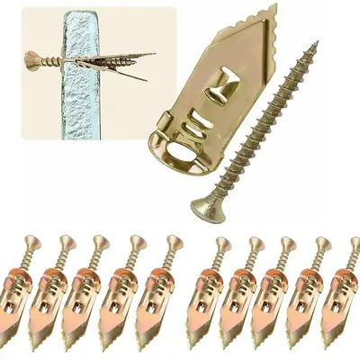 Anchor & Screw Set, Self-drilling Anchor & Screw Set, Anchor & Screw Hardware Kit for Drywall, Wood, Plastic, Vehicle, Home I...