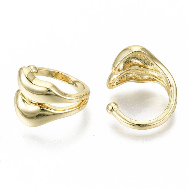 Brass Cuff Earrings