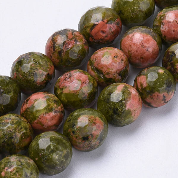 Natural Unakite Beads Strands