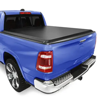 YITAMOTOR® Soft Roll Up Truck Bed Tonneau Cover Compatible with 2019-2025 Dodge Ram 1500 New Body Style 5.7 ft Bed Without R...