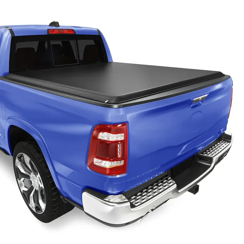 YITAMOTOR® Soft Roll Up Truck Bed Tonneau Cover Compatible with 2019-2025 Dodge Ram 1500 New Body Style 5.7 ft Bed Without R...