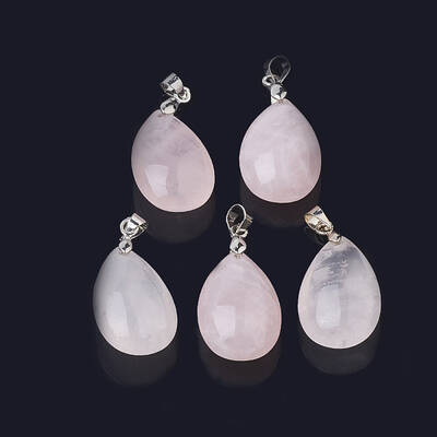 Natural Rose Quartz Pendants