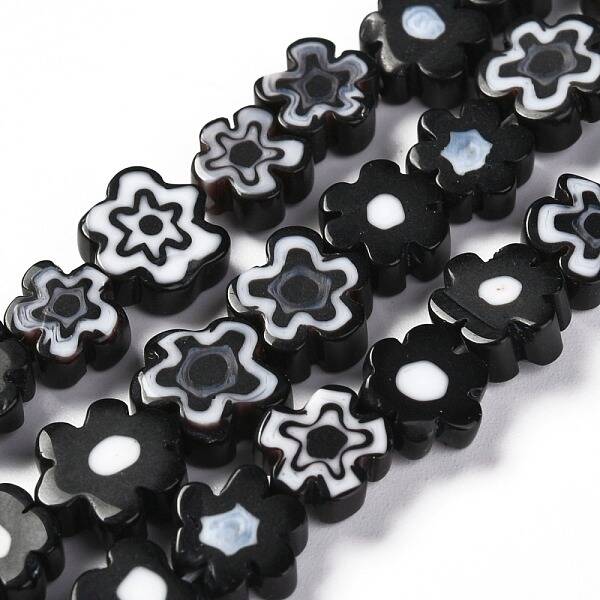Handmade Millefiori Glass Bead Strands