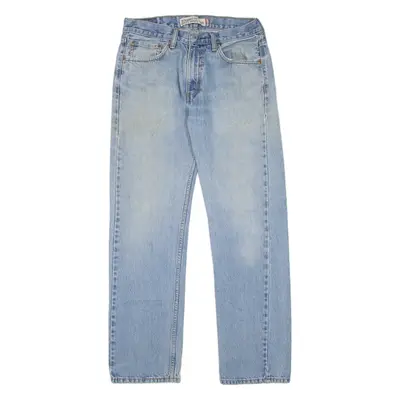 LEVI'S 505 Jeans Mens Blue Regular Straight Stone Wash W31 L32