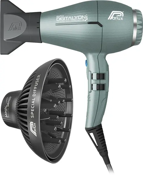 Parlux Digitalyon + Magic Sense hair dryer + diffuser