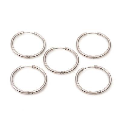Tarnish Resistant 201 Stainless Steel Huggie Hoop Earrings