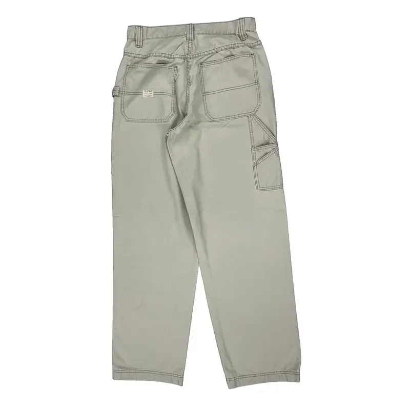 Old Navy Carpenter Trousers - 32W 33L White Cotton | Size: 32″ waist