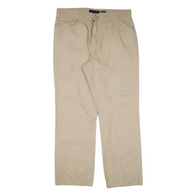TOMMY HILFIGER Mens Trousers Beige Relaxed Straight W36 L32