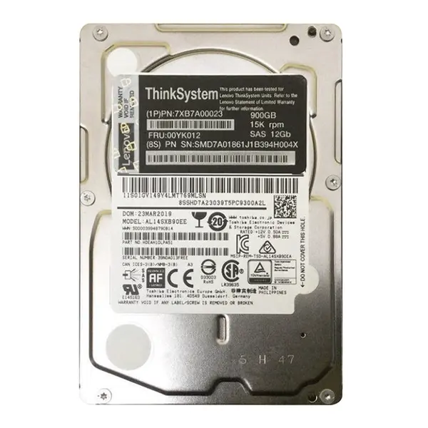 7XB7A00023 Lenovo 900GB 12Gb/s SAS 15000 2.5-inch Hard Drive