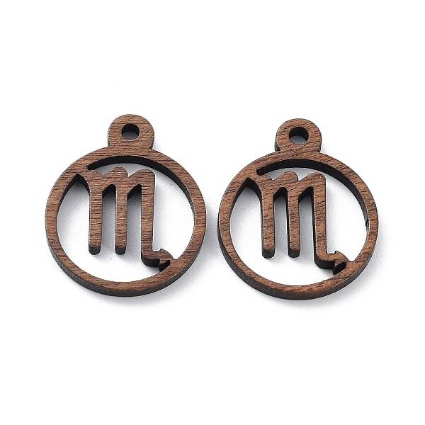 Walnut Wood Laser Cut Pendants