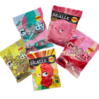 Bubs Swedish Candy 5 PACK SAMPLER - 90g Bags - Strawberry Vanilla, Blueberry Raspberry, Banana Toffee, Sour Peach Skulls, Sou...