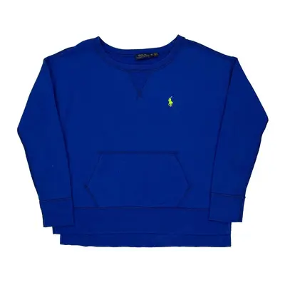 Polo By Ralph Lauren Sweatshirt - XS Blue Cotton Blend