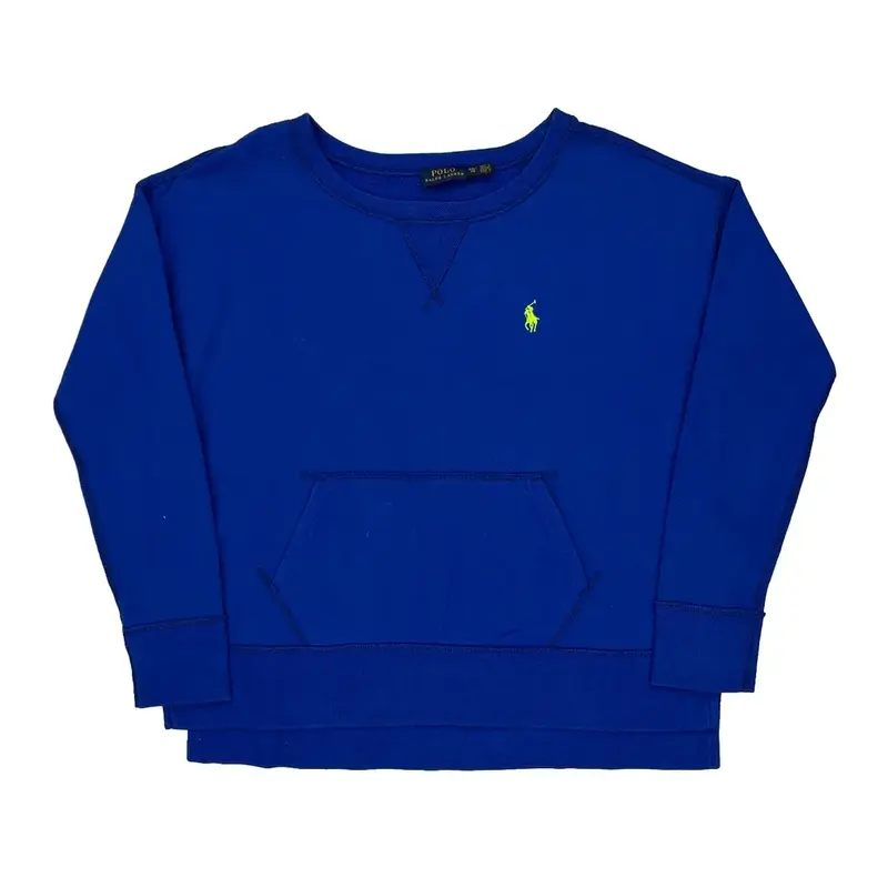 Polo By Ralph Lauren Sweatshirt - XS Blue Cotton Blend