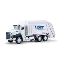 President Donald Trump 2024 Truck Toys,Trump Garbage Truck,2024 Election Souvenirs,Garbage Truck 1:50 Scale Pull Back Metal M...