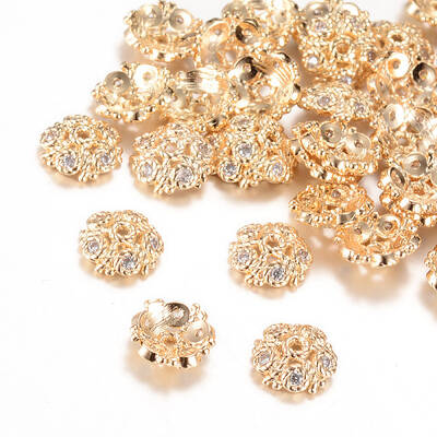Apetalous Brass Bead Caps
