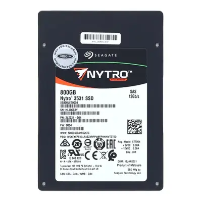 Seagate XS800LE70004 | Nytro 3531 Series 800GB Triple-Level Cell SAS 12Gb/s 2.5-Inch Solid State Drive