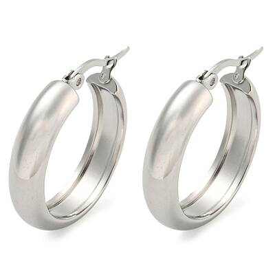 Tarnish Resistant 202 Stainless Steel Hoop Earrings