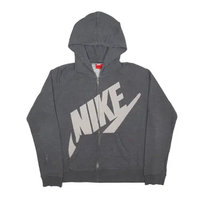 NIKE Hoodie Grey Full Zip Womens XL