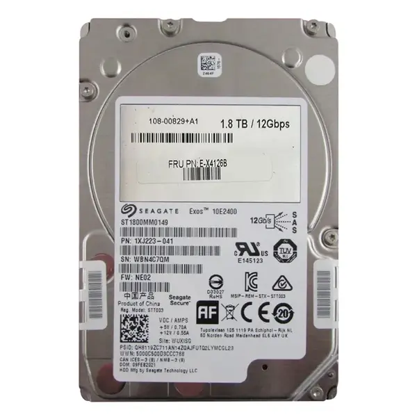E-X4126B NetApp 1.8TB 12Gb/s SAS 10000 2.5-inch Hard Drive