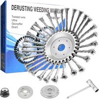 New Upgrade 10 Inch Unbreakable Wired Trimmer Blade, Steel Wire Cutter Trimmer Head, Wire Rotary Brush Weed Trimmer Head, Wee...