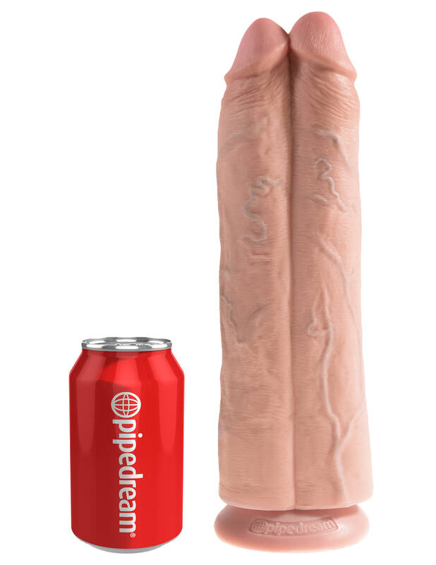 King Cock 11 Two Cocks One Hole - Flesh
