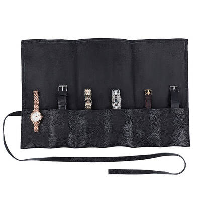 Leather Watch Roll Travel Cases